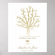Fingerprint Tree Wedding Gästebuch