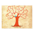 Fingerprint Tree Wedding (Heartastic) Square Vinta