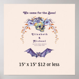 Fingerprint Tree Wreath Halloween BOOS Haushalt Poster