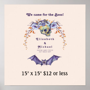 Fingerprint Tree Wreath Halloween BOOS Haushalt Poster