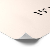 Fingerprint Tree Wreath Lila Orange Guestbook Poster (Ecke)