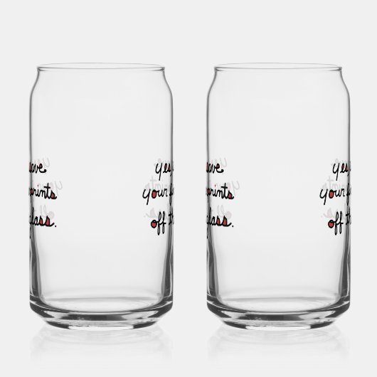 Fingerprints Glass Dosenglas (Links)