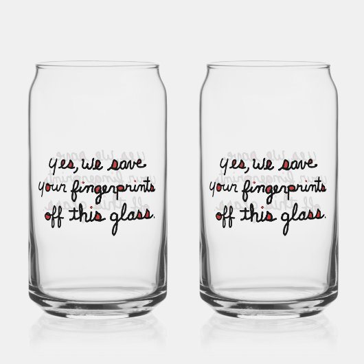 Fingerprints Glass Dosenglas (Rückseite)