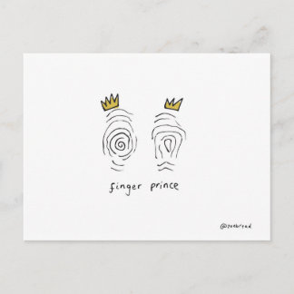 Fingerprinz-Postkarte Postkarte