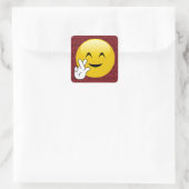 Fingers Crossed Red Glitzer Stickers (Tasche)