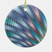 Fingers Fraktal Art Keramik Ornament (Hinten)