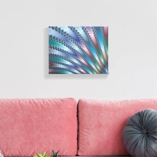 Fingers Fraktal Art Leinwanddruck (Insitu (Wohnzimmer))