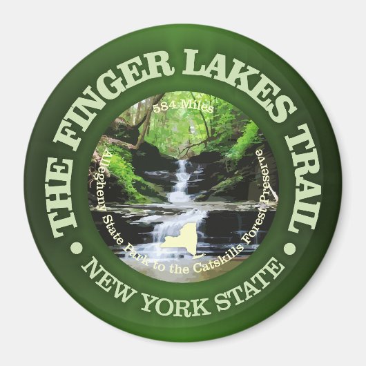 Fingers Lakes Trail Magnet (Vorne)