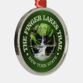 Fingers Lakes Trail Ornament Aus Metall (Rechts)