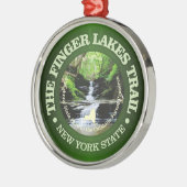 Fingers Lakes Trail Ornament Aus Metall (Links)