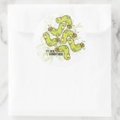 Fingers Runder Aufkleber (Tasche)