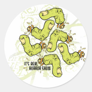 Fingers Runder Aufkleber