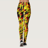 Fingers von Flammen-Leggings Leggings (Rückseite)