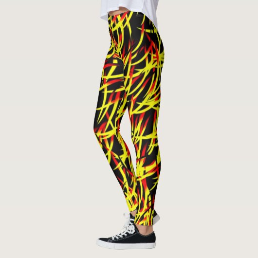 Fingers von Flammen-Leggings Leggings (Links)