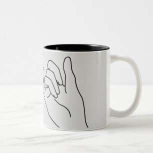 Fingerversprechen Zweifarbige Tasse