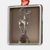 Finial mit einer Gebirgsziege Silbernes Ornament (Links)