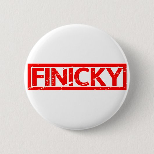 Finicky Briefmarke Button (Vorderseite)