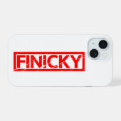 Finicky Briefmarke iPhone 15 Hülle (Rückseite (Horizontal))