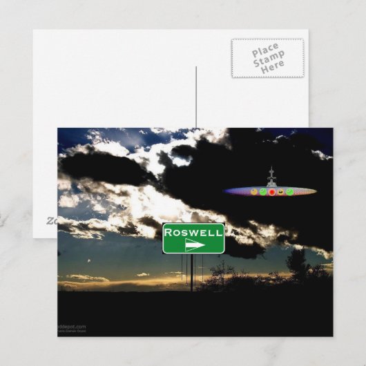 Fininding Roswell Postkarte (Vorne/Hinten)