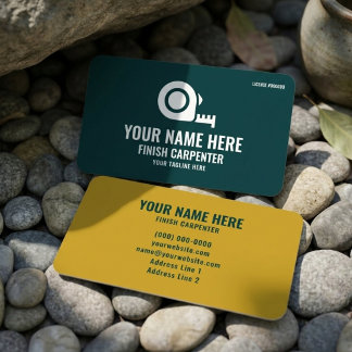 Finish Carpenter Elite Woodworking Forest Green Visitenkarte