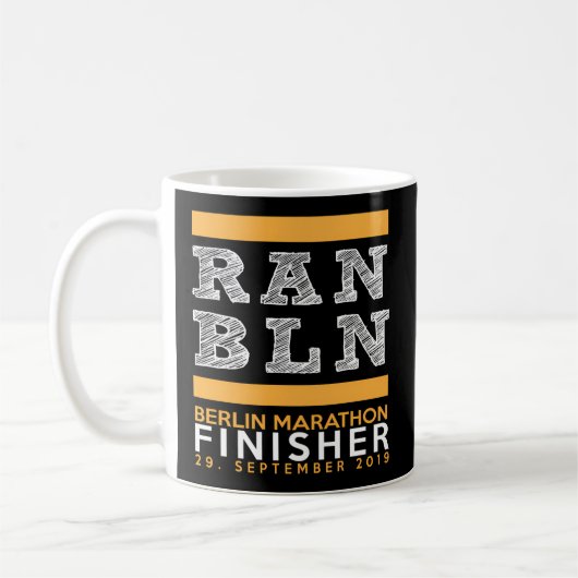 Finisher Berlin Marathon 2019 - Der For Finishers Kaffeetasse (Links)