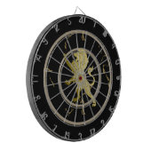 finishGolden Royal Lion Monogram Pickleball Paddel Dartscheibe (Vorderseite Links)