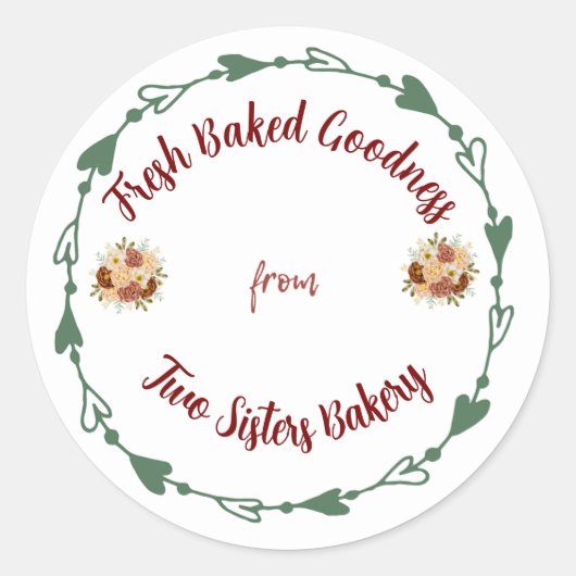 Finishing Touch Classic Round Sticker (Vorderseite)