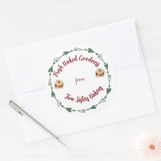 Finishing Touch Classic Round Sticker (Umschlag)