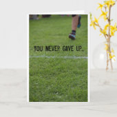 Finishlinecard Karte (Gelbe Blume)