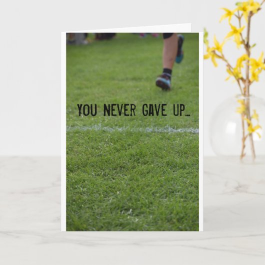 Finishlinecard Karte (Gelbe Blume)