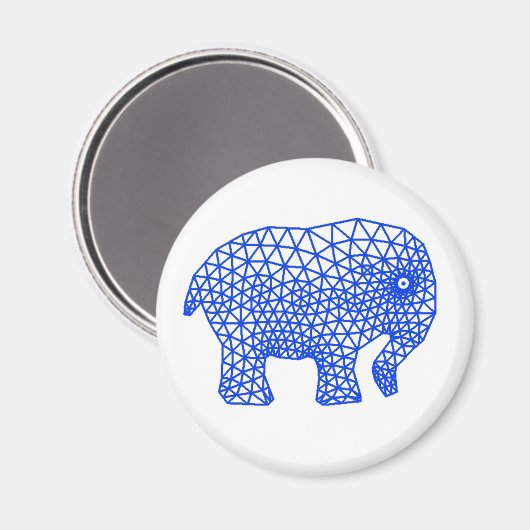 Finite Elephant Magnet (Vorderseite/Rückseite)
