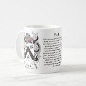 Fink-Familien-Wappen Tasse (Vorderseite Links)