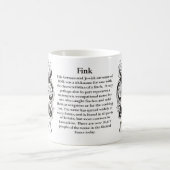 Fink-Familien-Wappen Tasse (Mittel)