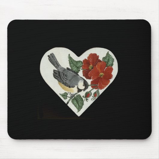 Fink u. Mohnblumen Mousepad (Vorne)