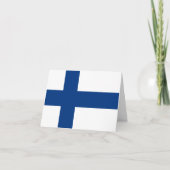 Finland (Finnish) Flag Karte (Vorderseite)