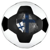 Finland flag fußball (Gedreht)
