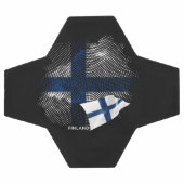 Finland flag fußball (Flach)
