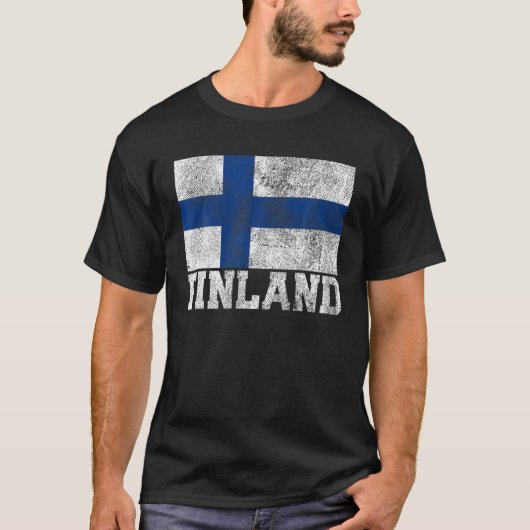 Finland Flag Pride Roots Country Family Nation Nat T-Shirt (Vorderseite)
