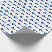 Finland flag Wrapping Paper Geschenkpapier (Ecke)