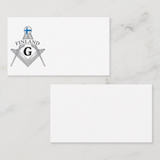 Finland freemasonry sign visitenkarte (Vorne/Hinten)