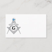 Finland freemasonry sign visitenkarte (Vorderseite)