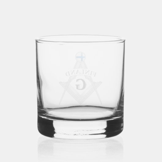 Finland freemasonry sign whiskyglas (Rückseite)