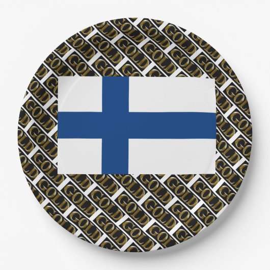 FINLAND GOLD PAPPTELLER (Vorderseite)