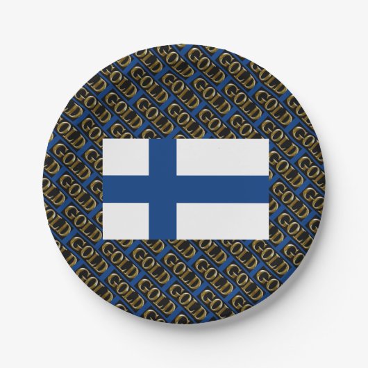 FINLAND GOLD PAPPTELLER (Vorderseite)