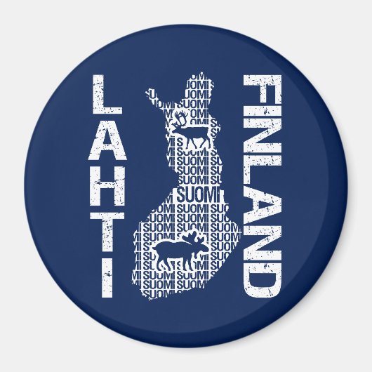 FINLAND MAP magnet - Lahti (Vorne)