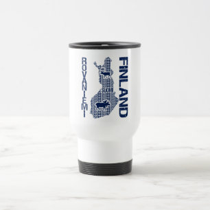 FINLAND MAP Tasse - Rovaniemi - wählen Sie Stil, F