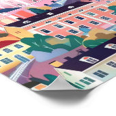 Finland Print Finland Illustration Helsinki Travel Poster (Ecke)