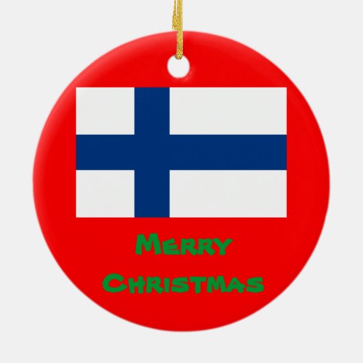 FINLAND*-, Weihnachtsverzierung Keramikornament (Hinten)