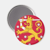 Finlandemblem Magnet (Vorderseite/Rückseite)