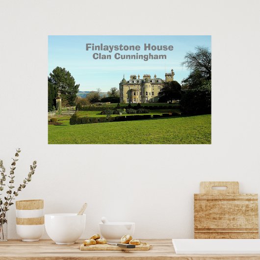 Finlaystone House - Clan Cunningham Poster (Küche)